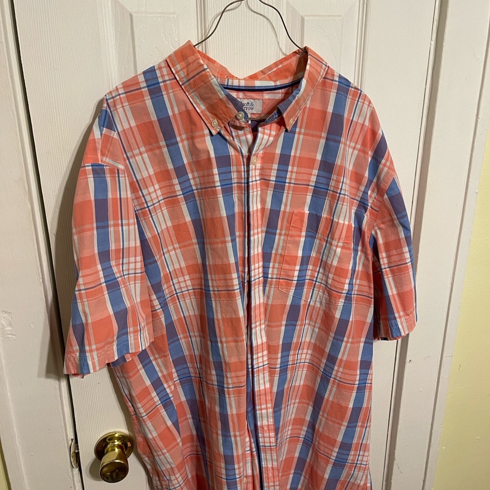 Men's Plaid Short Sleeve Shirt